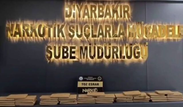 Diyarbakır'da 14 kilo esrar ele geçirildi, 1 kişi tutuklandı