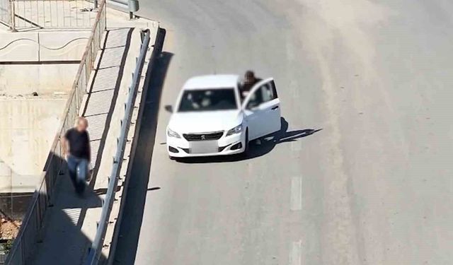 Ehliyetsiz sürücünün koltuk hamlesi drona takıldı: 240 bin lira ceza uygulandı
