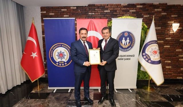 Emniyet müdürü Rüştü Yılmaz onuruna Hatay'da veda yemeği düzenlendi