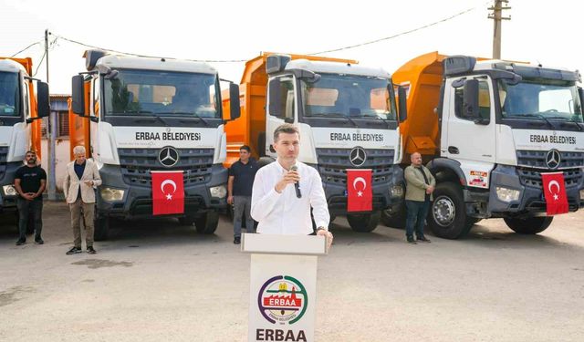Erbaa Belediyesi araç filosunu güçlendirdi