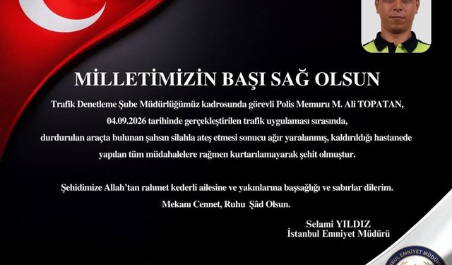 Esenyurt'ta uygulama üzerinden çağrılan taksici tarafından vurulan polis memuru şehit oldu