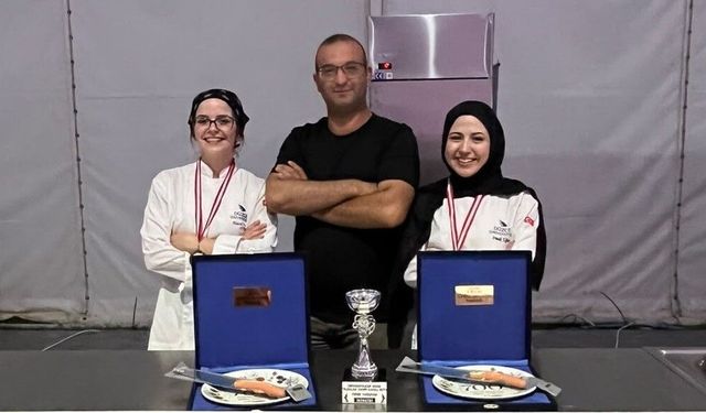 Gastronomi öğrencilerinden gümüş madalya