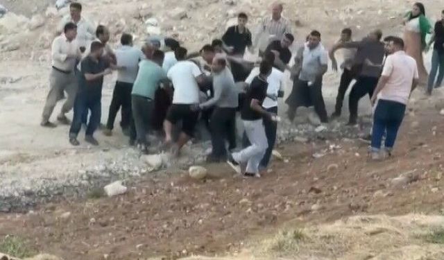 Gaziantep'te iki grup arasında taşlı sopalı meydan kavgası