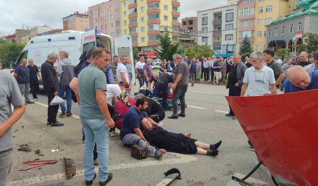 Giresun'un Eynesil ilçesinde kaza sonrası can pazarı yaşandı: 4 yaralı