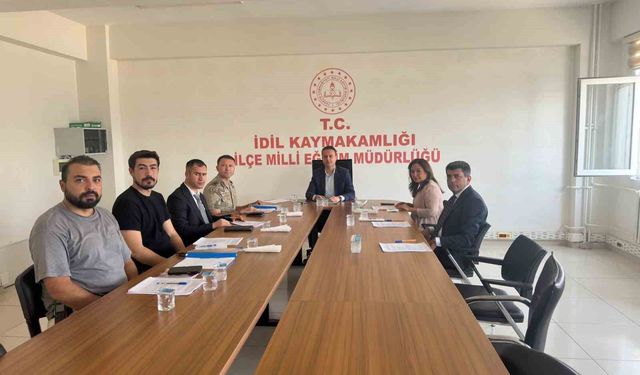 İdil'de 'eğitimde güvenlik ve koordinasyon toplantısı' gerçekleştirildi