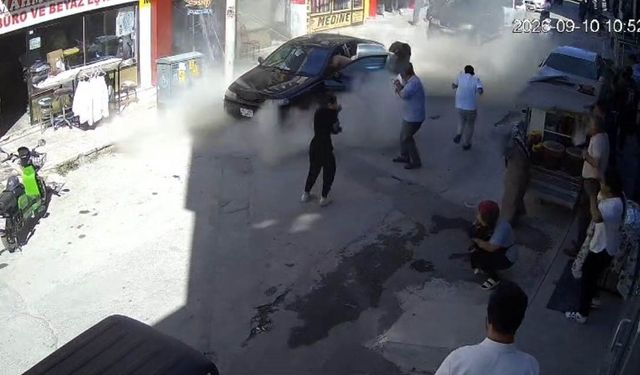 İş yerinde tüp patladı, vatandaşlar büyük panik yaşadı