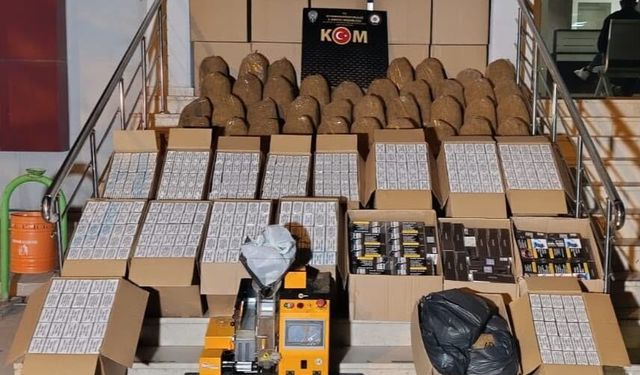 Kaçak tütün ve makaron operasyonunda 3 şüpheli yakalandı