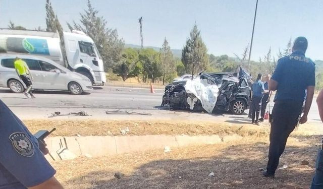 Kahramanmaraş'ta trafik kazası: 1 ölü 2 yaralı