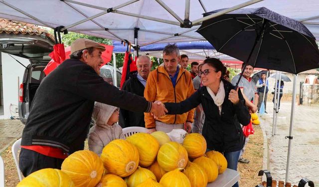 Karabağlar yaylasının en güzel kavunları seçildi