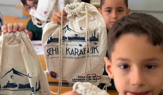 Karabük'te minik öğrencilerin okul heyecanına belediye desteği