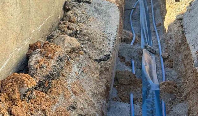 Karaçörtlen köyünde içme suyu altyapısı yenileniyor