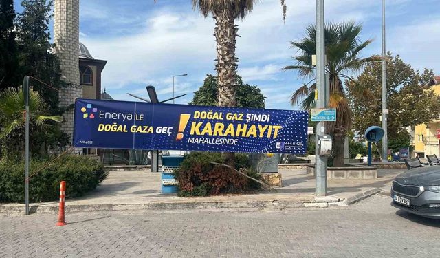 Karahayıt'ta doğal gaz için ilk kazma vuruldu