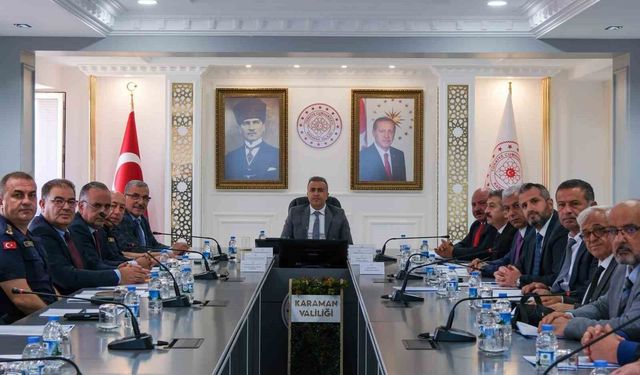 Karaman'da üniversite güvenliği için toplantı düzenlendi
