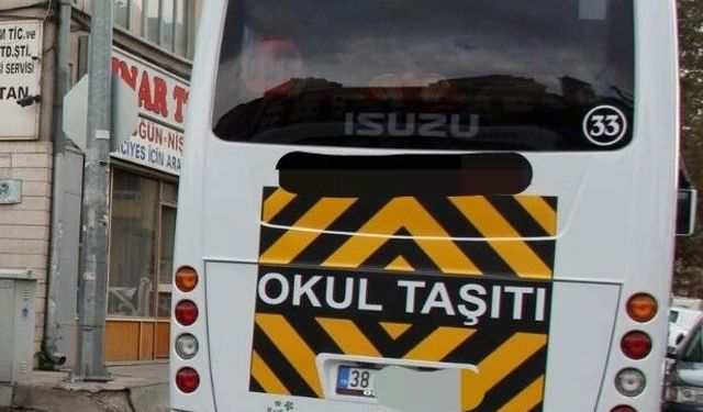 Kayseri'de okul servisi ücretleri belli oldu