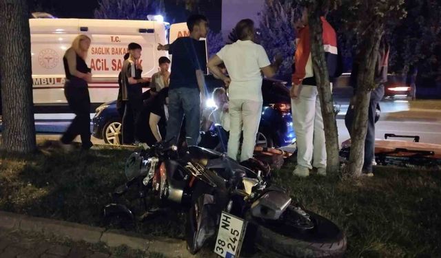 Kayseri'de otomobille motosiklet çarpıştı: 1 yaralı