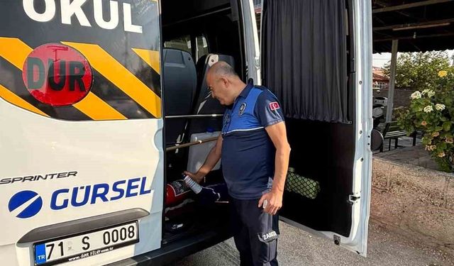 Kırıkkale'de okul servislerine sıkı denetim