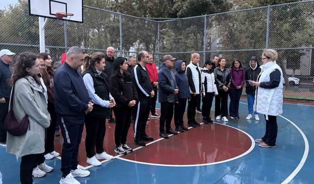 Kırklareli protokolü vatandaşlarla birlikte spor yaptı