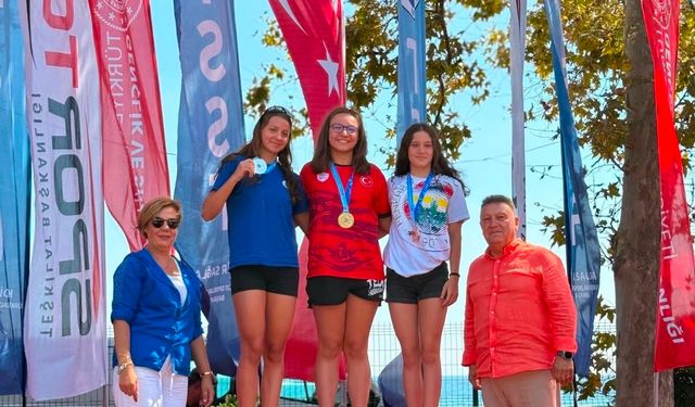 Kırklareli'li sporcu Derin Çelikkanat Türkiye şampiyonu oldu