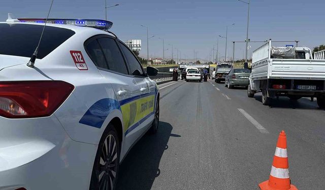 Konya'da 6 araçlı zincirleme kaza: 1 yaralı