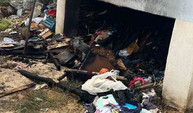 Kovancılarda yangın söndürüldü
