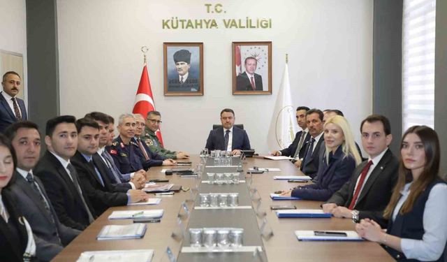 Kütahya'da güvenlik ve asayiş masaya yatırıldı
