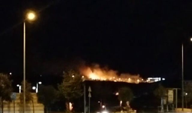 Lüleburgaz'da otluk alanda çıkan yangın söndürüldü