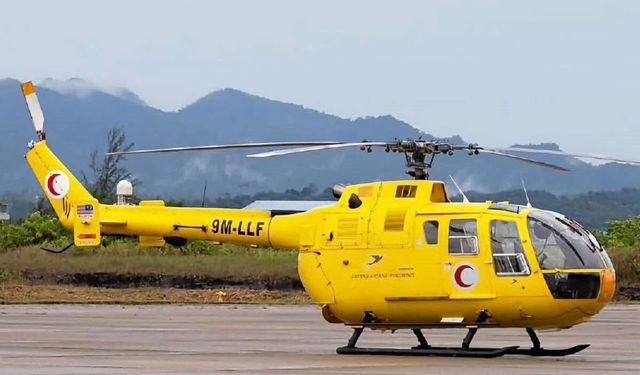 Malezya'da sağlık ekibini taşıyan helikopter düştü: 5 ölü