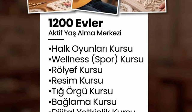 Merkezefendi'de Aktif Yaş Alma Merkezlerinde kurs kayıtları başladı