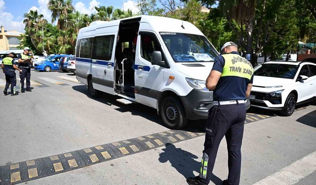 Mersin'de okul servislerine sıkı denetim