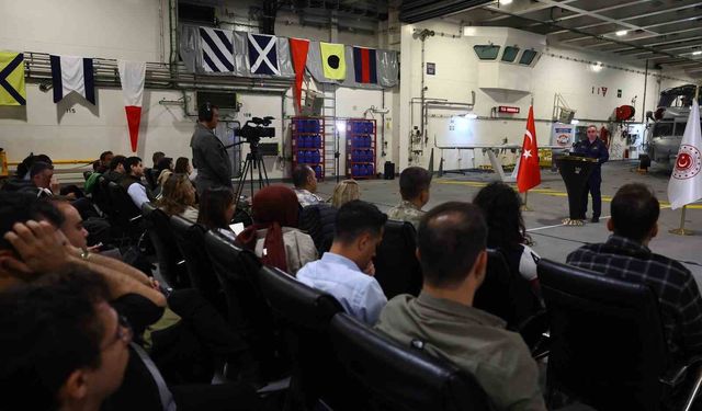 MSB Bakanlık Sözcüsü Tuğamiral Aktürk: 'TCG Anadolu'dan ilk kez Dikey İnsansız Hava Aracı (DİHA) kalkışı gerçekleştirilecek'