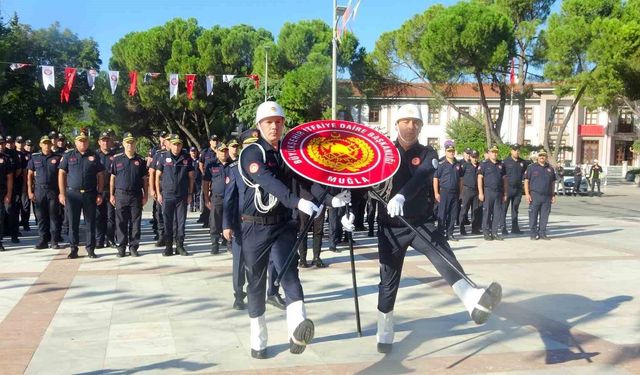 Muğla'da İtfaiye Haftası çelenk sunma töreniyle başladı