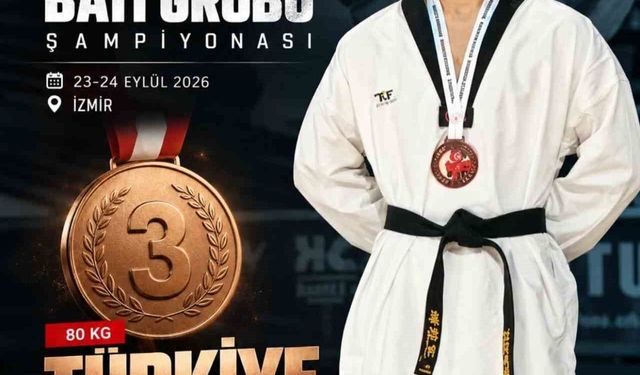 Muğlalı sporcu Semih Karabacak Türkiye üçüncüsü oldu