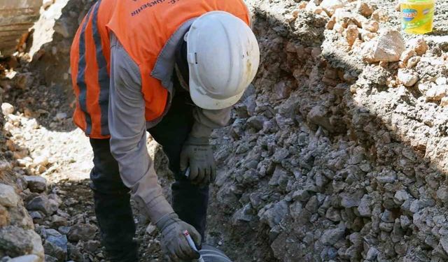 MUSKİ, Yerkesik mahallesinde 6,5 kilometre su isale hattını yeniliyor
