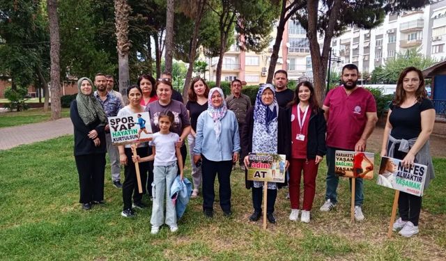 Nazilli'de vatandaşlar sağlıklı yaşam için harekete geçti