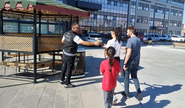 Niğde'de narkotikle mücadelede 758 kişiye bilgilendirme