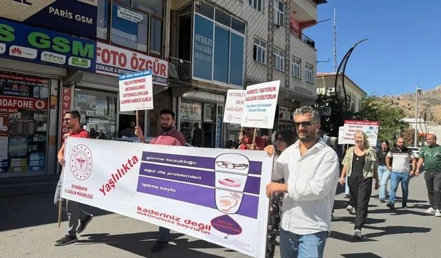 Obezite için yürüdüler