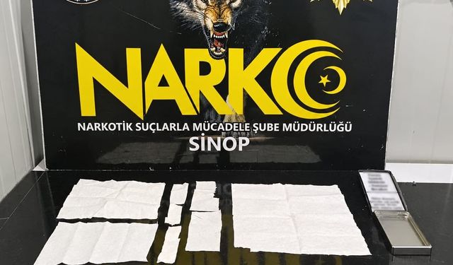 Sinop'ta 3 bin 877 kullanımlık uyuşturucu ele geçirildi