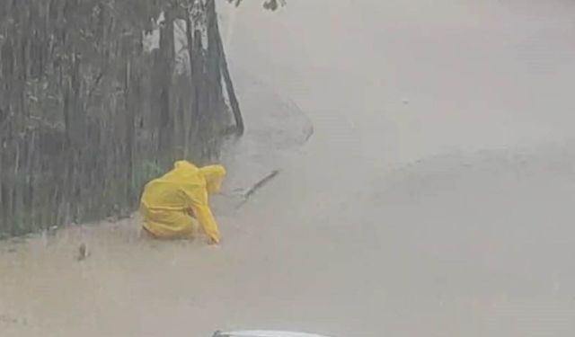 Sinop'ta sağanak yağış