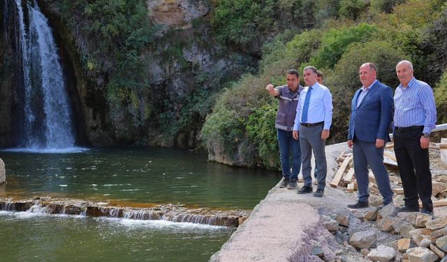 Sırakayalar Şelalesi'nde çalışmalar sürüyor