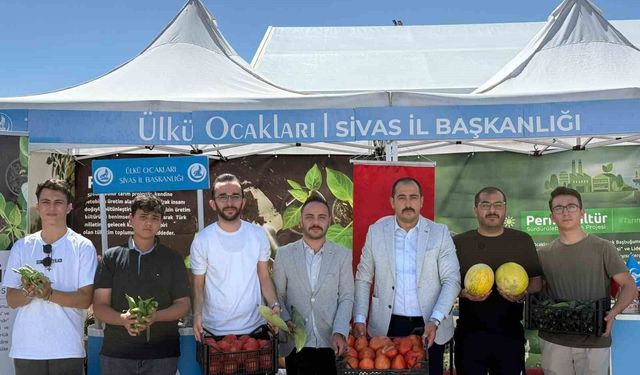 Sivas Ülkü Ocakları permakültür ve sürdürülebilir tarım projesini sergiledi