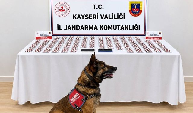 Şüphe üzerine durdurulan araçta bin 81 adet sentetik hap çıktı
