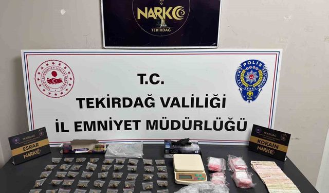 Tekirdağ'da uyuşturucu operasyonlarında 220 şüpheliye işlem