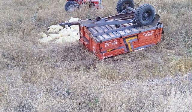 Tomarza'da traktör kazası: 1 ölü