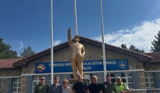 Türk havacılığının öncüsü Vecihi Hürkuş'un torunundan anlamlı ziyaret