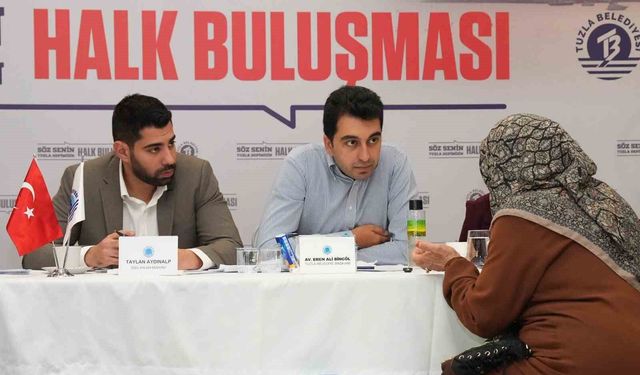 Tuzla'da halk buluşması: Vatandaşlar taleplerini Başkan Bingöl'e doğrudan iletti