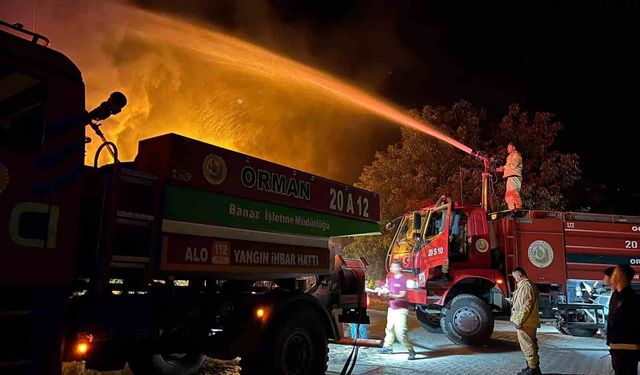 Uşak'ta dubleks evde çıkan yangın söndürüldü