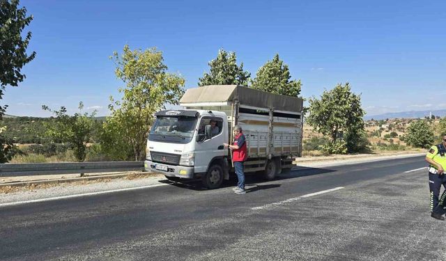 Uşak'ta hayvan hastalıklarına karşı yol kontrolleri sürüyor
