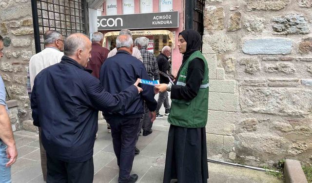 Yeşilay'dan cuma namazı sonrası bilgilendirme