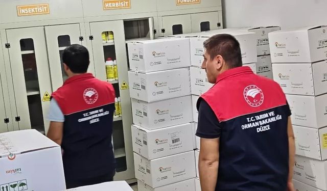 Yığılca'da gübre ve zirai ilaç bayilerine denetim
