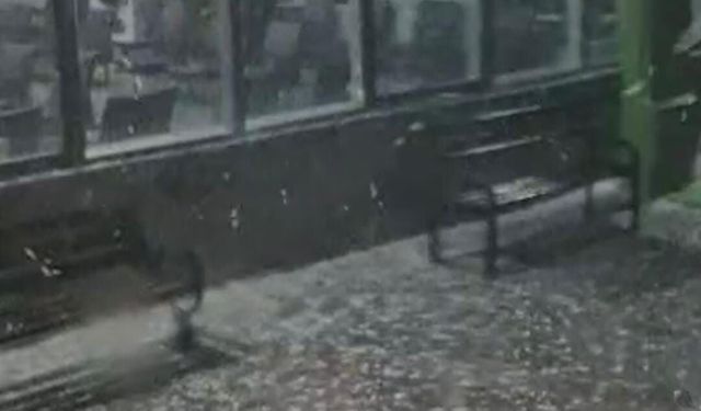 Yozgat'ta dolu yağışı etkili oldu